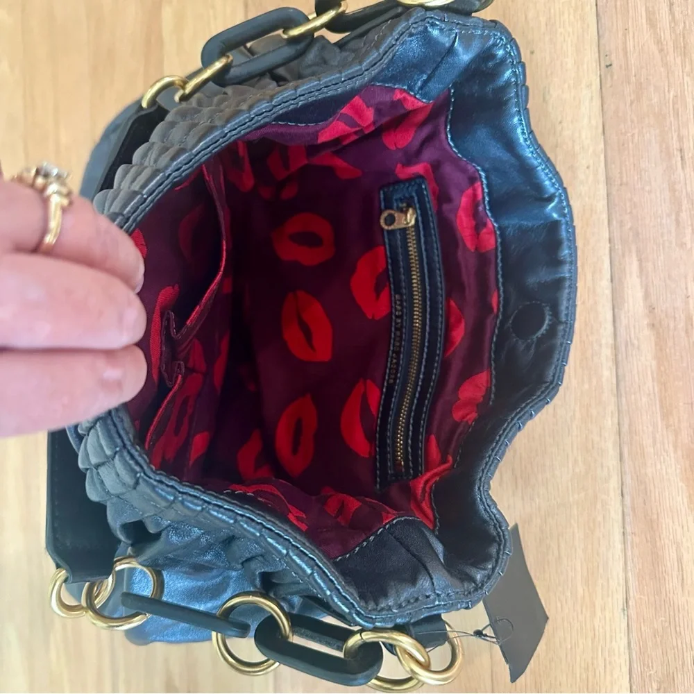 Marc by Marc Jacobs Pewter Lambskin Leather Hobo Bag NWT
